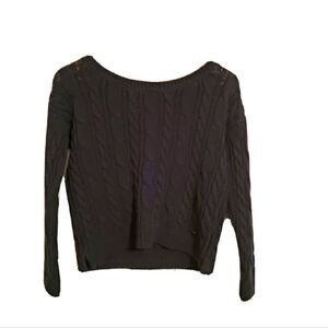 Abercrombie & Fitch Navy Cable Knit Sweater Size Medium